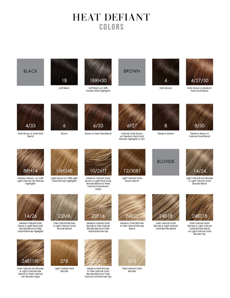 light auburn hair color chart